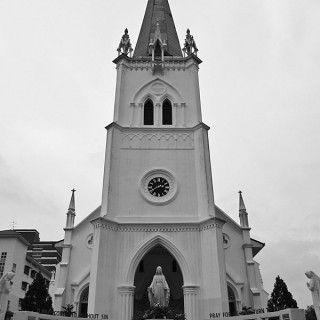 Church of the Nativity, Singapore. The church is celebrating it's 160th anniversary this year. In contrast, the island nation is celebrating its 45th year in existence. 
